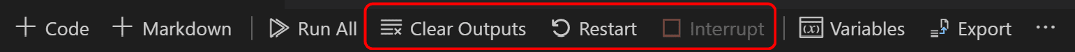 Notebook Toolbar