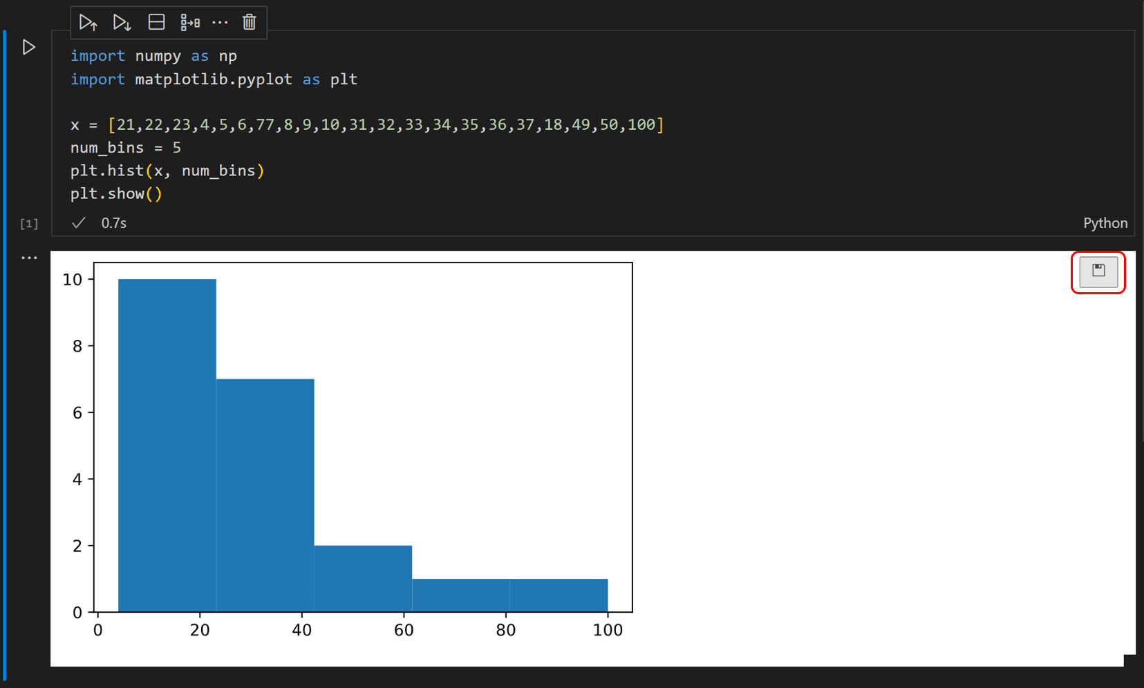 Save output
