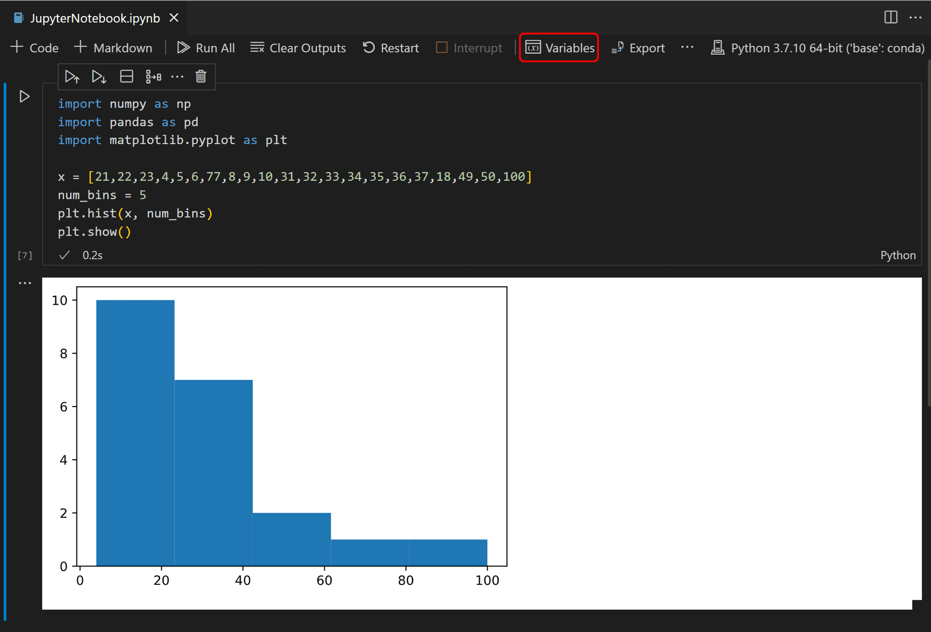 Variable Explorer