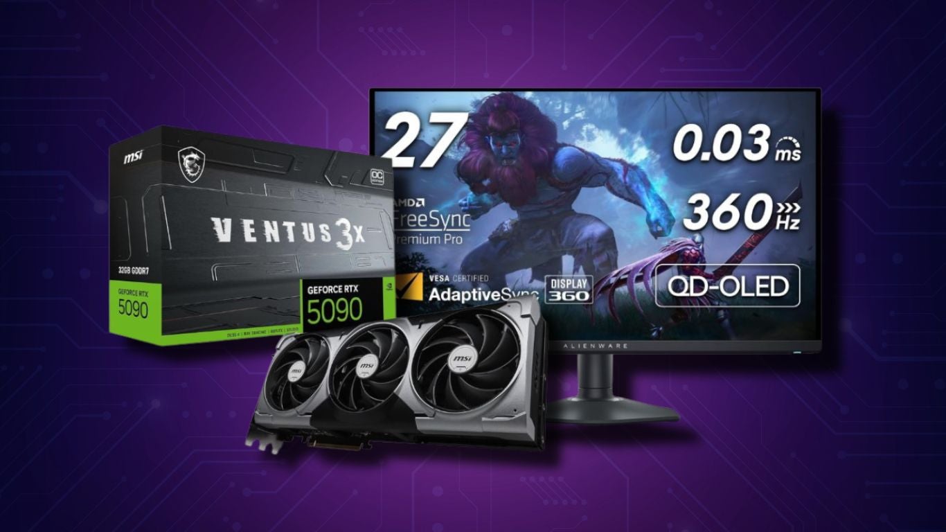 RTX 5090 and Alienware 27" gaming monitor
