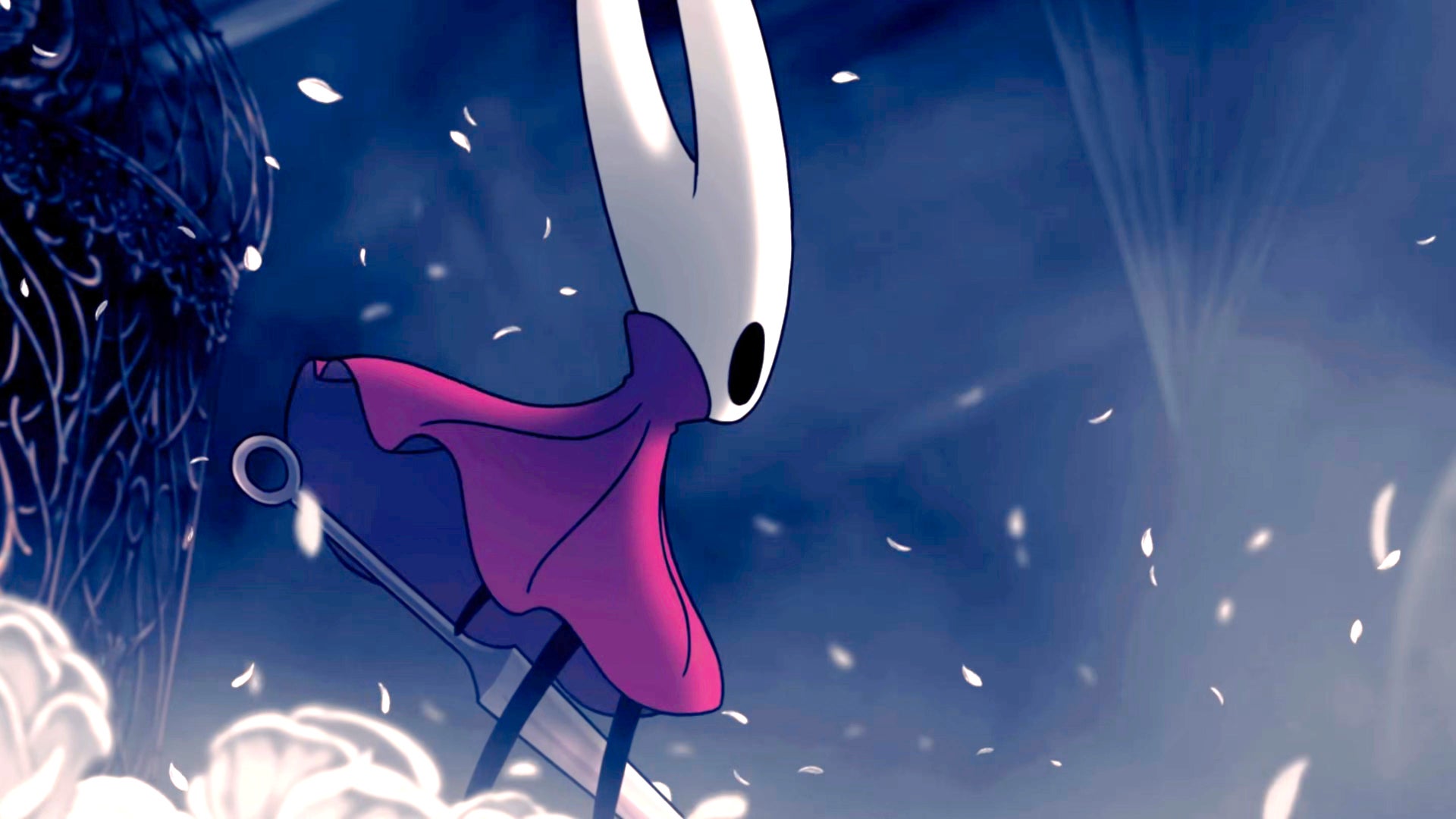 A screenshot of Hollow Knight: Silksong showing the path through the beginning of Act 3.