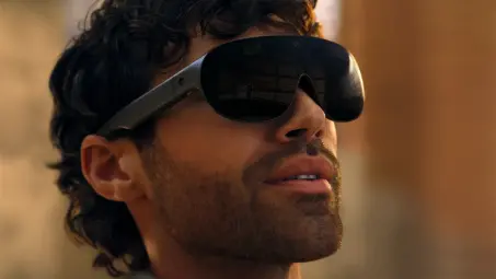 a man wears meta vr glasses