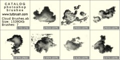 Cumulus clouds - photoshop brush preview